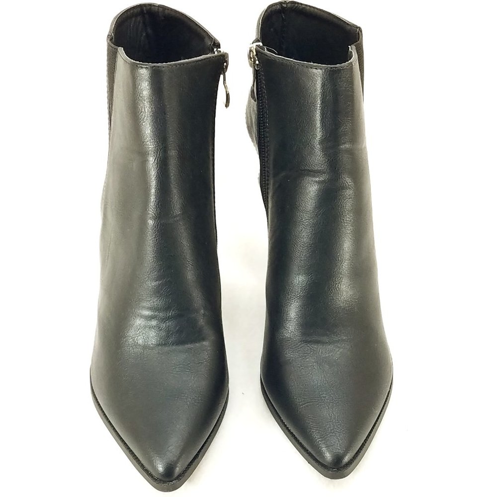 Black Leather Mule